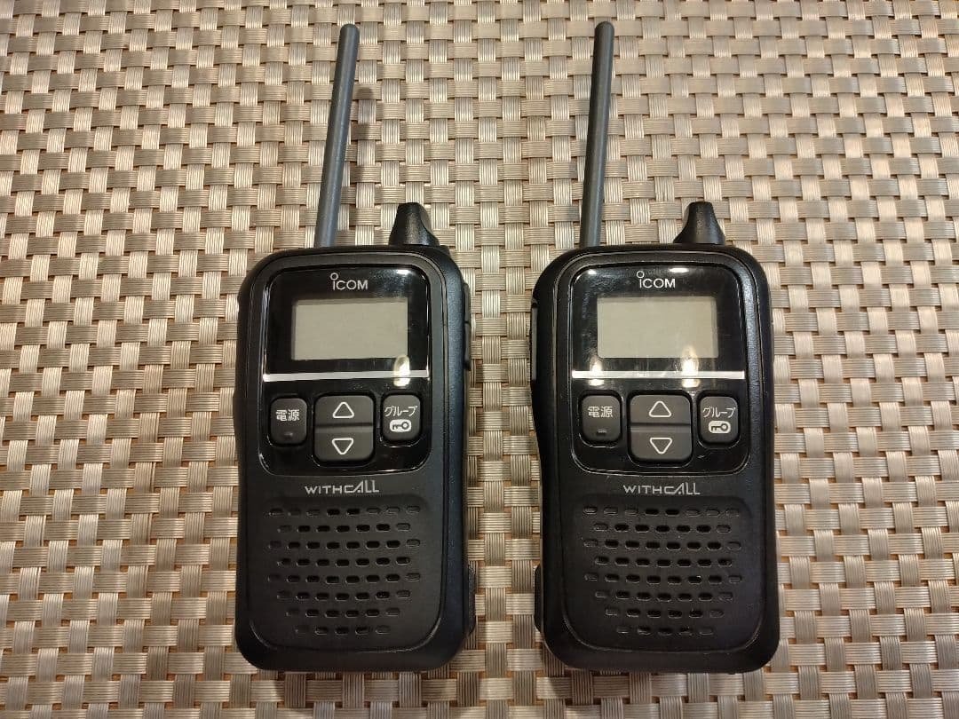 アイコムIC4110のWITHCALL トランシーバー 2台イヤホンマイクセット ICOM（アイコム） オリジナルイヤホンマイクセット IC-4120&WED-EPM-SL