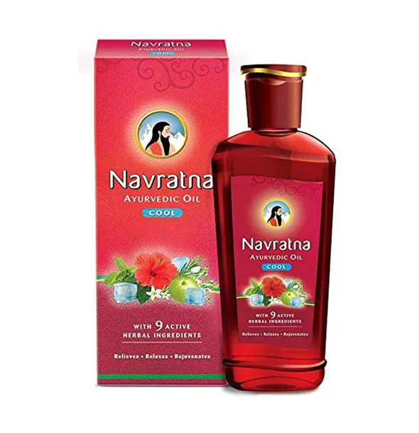 himani-navratna-herbal-cool-hair-oil---300ml-(india)-paikaree Himani Navratna Oil 300ml - Image 1
