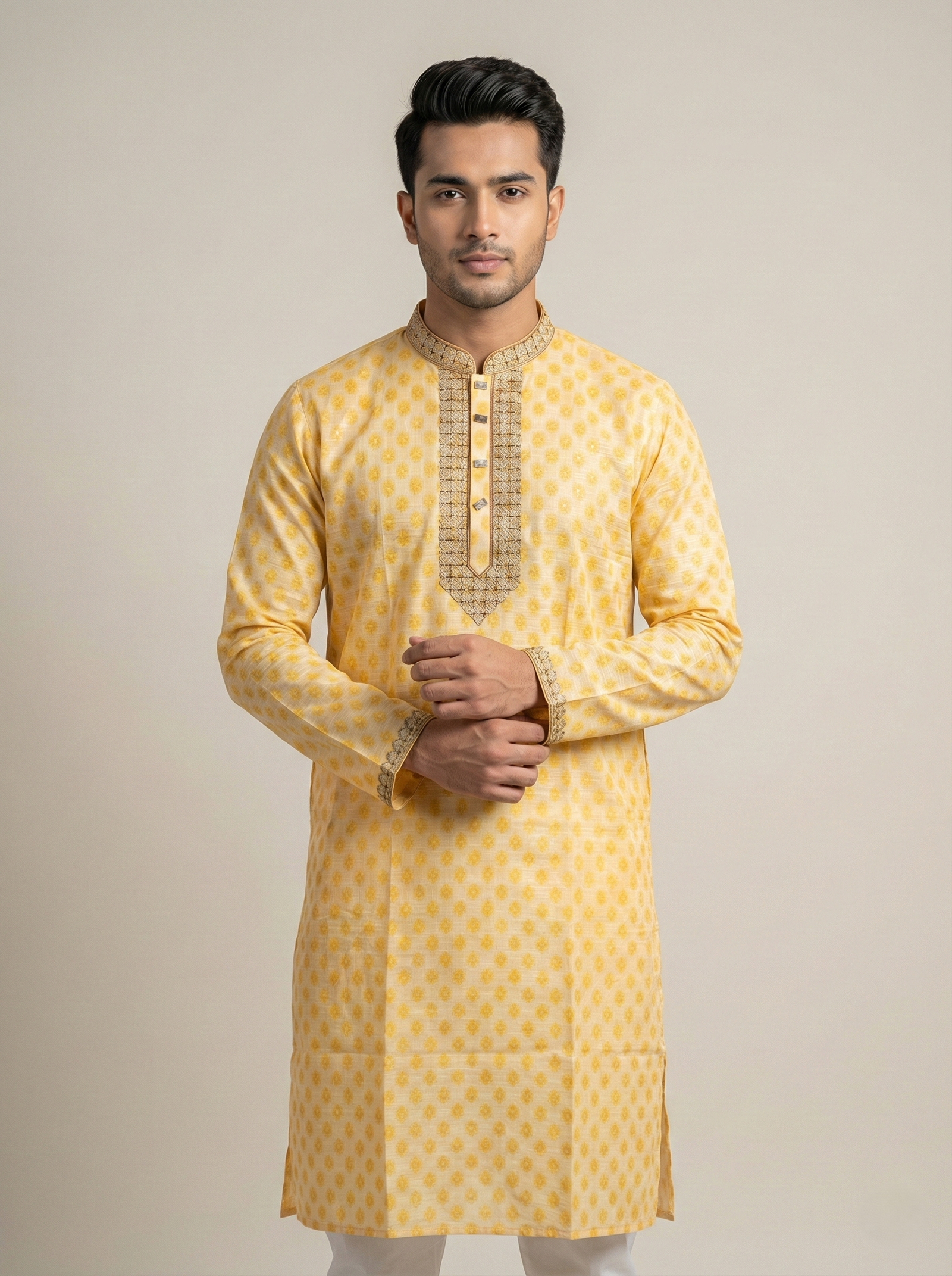 Gemini_Generated_Image_cf9wgwcf9wgwcf9w Stylish & Formal Look Panjabi - Image 1