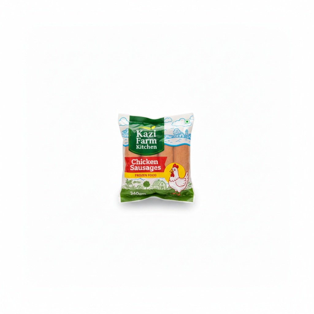 cmp_0eb90c4a252a Kazi farm Kitchen Chicken Sausages 340gm - Image 1