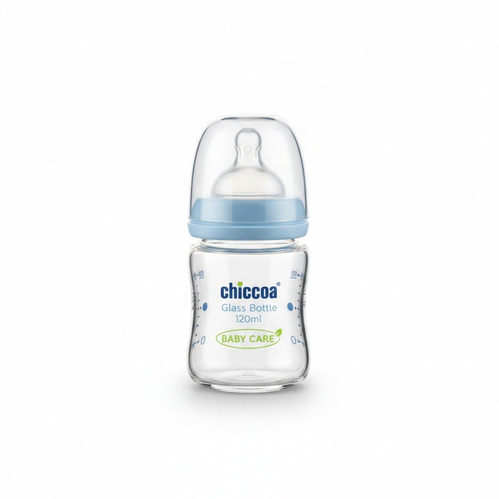 cmp_3d87a60034c6 Chiccoa Glass Bottle 120ml - Image 1