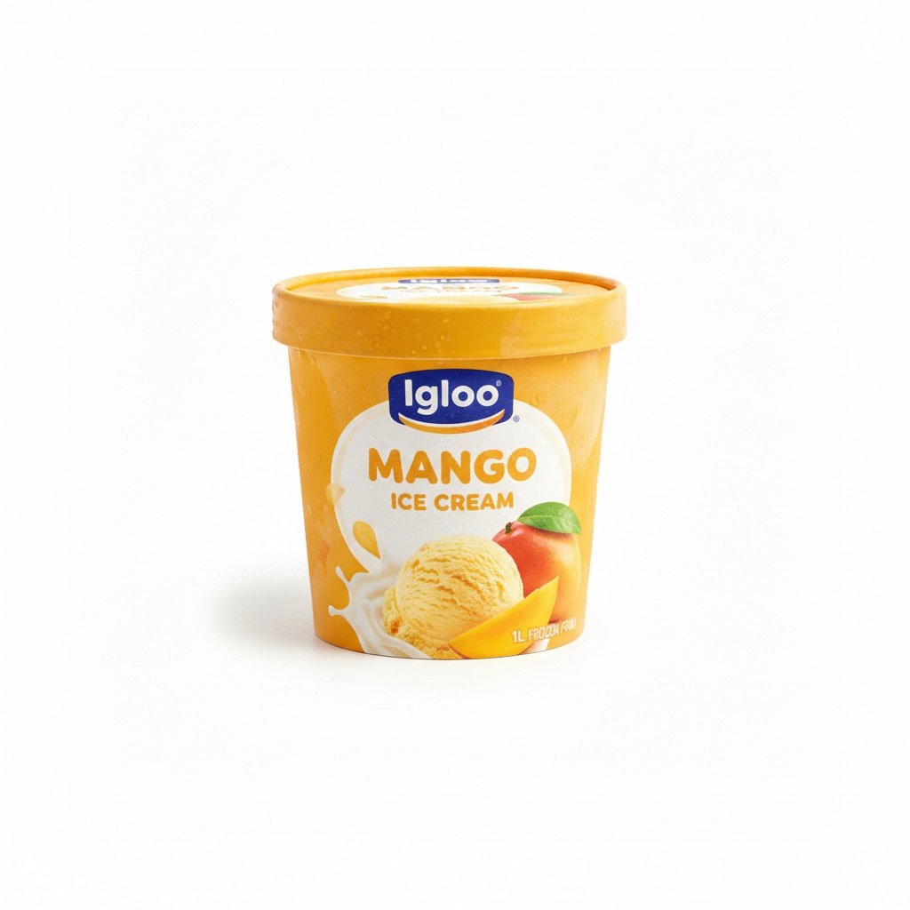 cmp_4d791d651b81 Igloo Mango Ice Cream 1L - Image 1