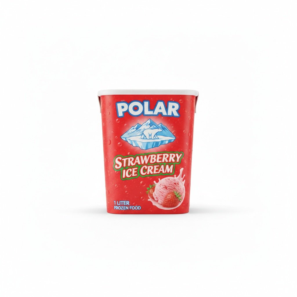 cmp_5550402f3485 Polar Strawberry Ice Cream 1 Liter - Image 1