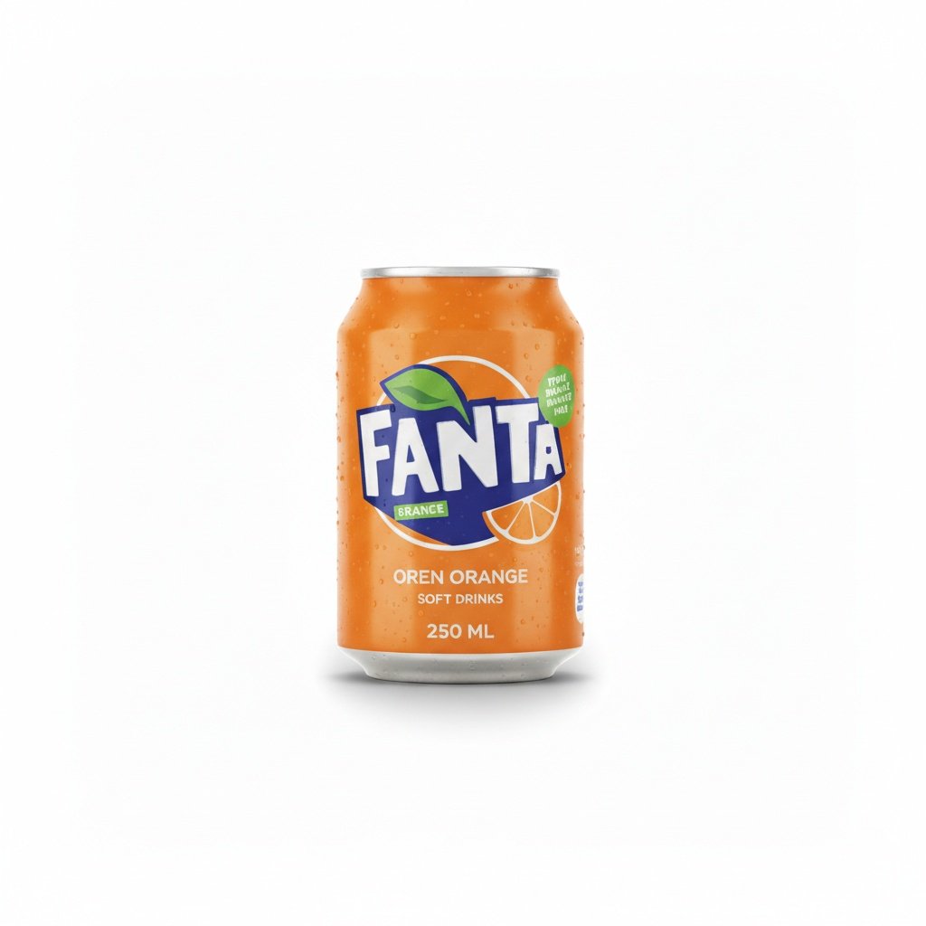 cmp_68596be1d86a FANTA SOFT DRINKS OREN ORANGE 250 ML CAN - Image 1