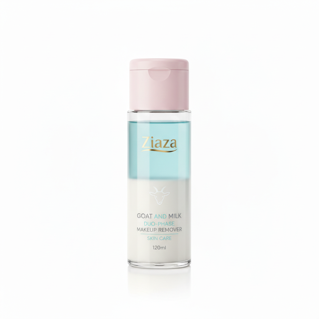 enh_norm_0e4d5ebc-a242-43ea-bc0e-bc2ab1299f3a.png Ziaja Goat and Milk Duo-Phase Makeup Remover 120ml - Image 1