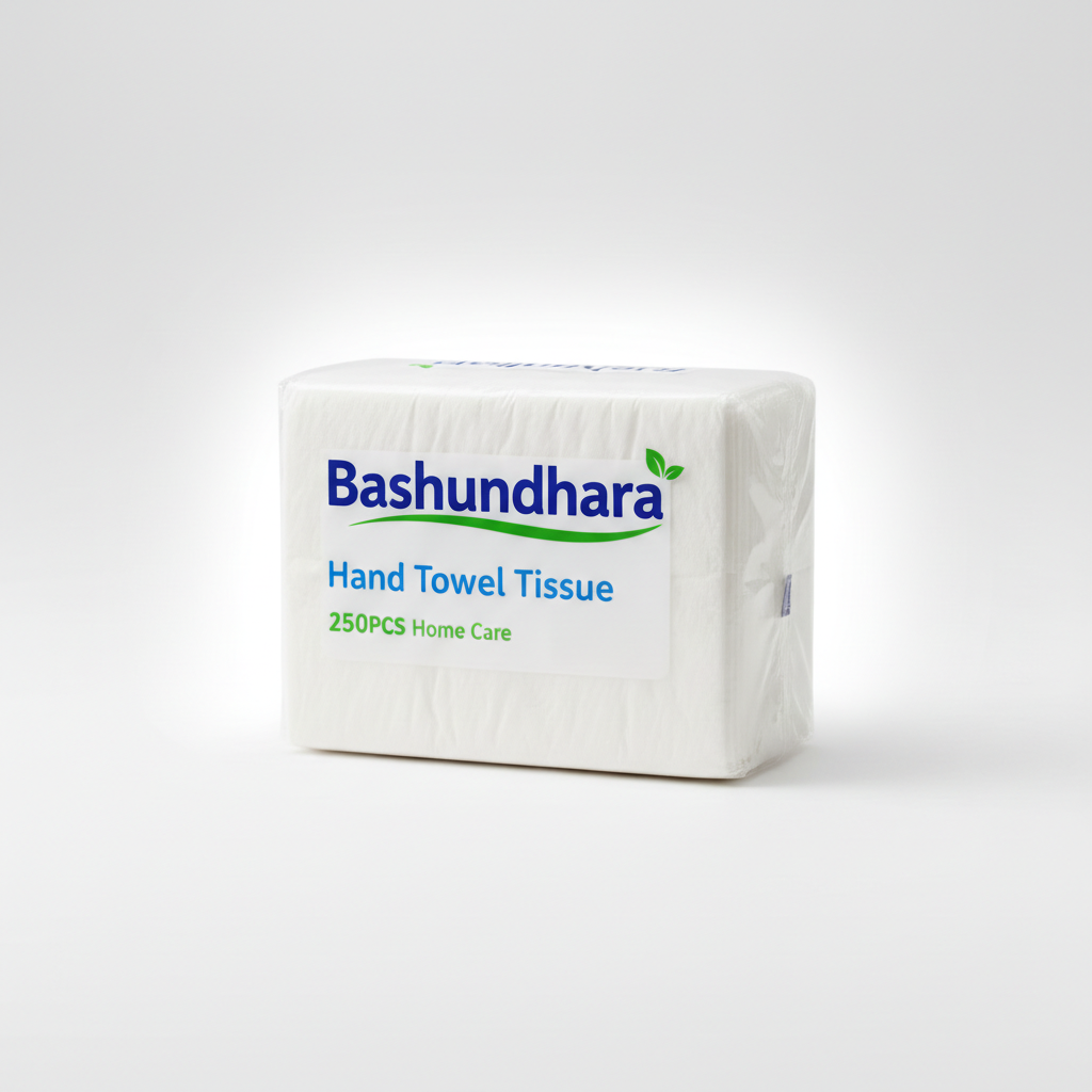 enh_norm_0f5a6ebf-9fd1-403c-85a2-ee9f54cb6d6a.png Bashundhara Hand Towel Tissue 250PCS - Image 1